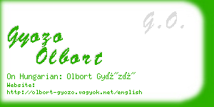 gyozo olbort business card